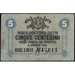 Italy. 5 Centesimi 1918