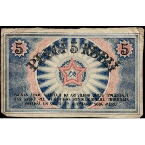 Latvia. 5 Rubli 1919