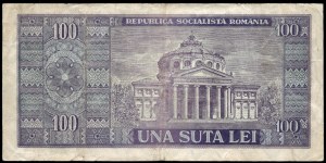 Rumunsko. 100 lei 1966