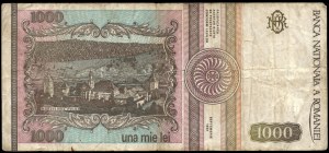 Rumunsko. 1000 lei 1991
