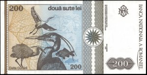 Rumunsko. 200 Lei 1992