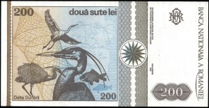 Rumunsko. 200 Lei 1992