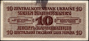 Ukrajina. 10 Karbowanez 1942 Německá okupace