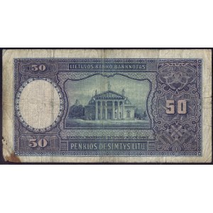 Lithuania. 50 Litu 1928 Prefix A