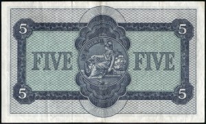 Skotsko. British Linen Bank 5 liber 1962