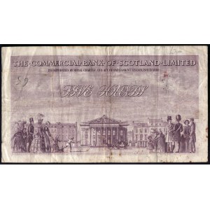 Scotland. Commercial Bank 5 Pounds 1957