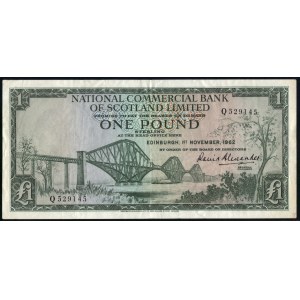 Scotland. Commercial Bank 1 Pound 1962