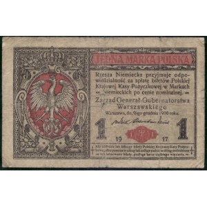 Poland. 1916 1 Marka Prefix B General