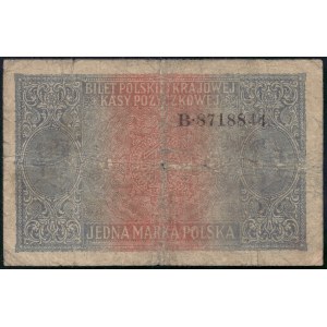 Poland. 1916 1 Marka Prefix B General
