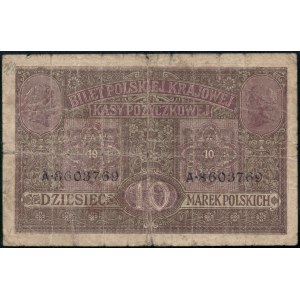 Poland. 1916 10 Marek Prefix A86