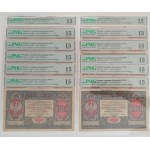 Poland. 1916 100 Marek Zarzad General 12 Pieces