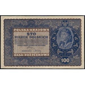 Poland. 1919 100 Marek Prefix IJ Serja U