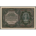 Poland. 1919 500 Marek Prefix I Serja BC