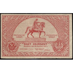 Poland. 1924 50 Groszy