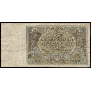 Poland. 1926 10 Zlotych Prefix A Rare
