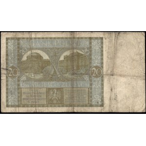 Poland. 1929 20 Zlotych Prefix DI