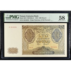 Poland. 1941 100 Zlotych Prefix D