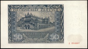 Polsko. 1941 50 zlotých Předpona E
