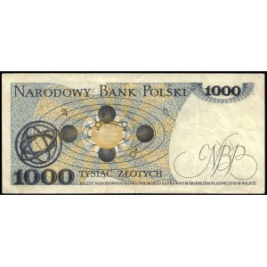 Pologne. 1979 1000 Zlotych Préfixe BZ