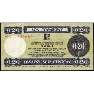 Poland. 1979 20 Centow
