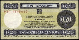 Polsko. 1979 20 Centow