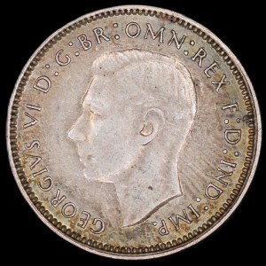 Australia. 6 Pence 1945