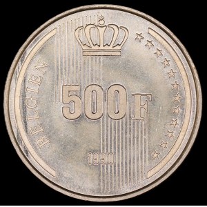 Belgium. 500 Francs 1990
