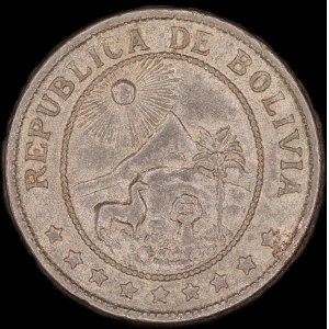 Bolivia. 20 Centavos 1942