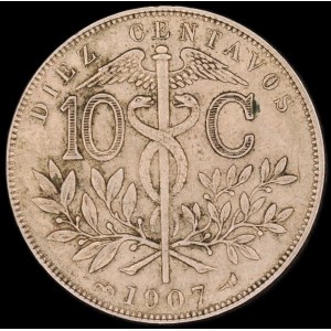 Bolivia. 10 Centavos 1907