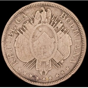 Bolivia. 50 Centavos 1900