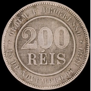 Brazil. 200 Reis 1889