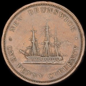 Kanada. Nowy Brunszwik 1 grosz 1854