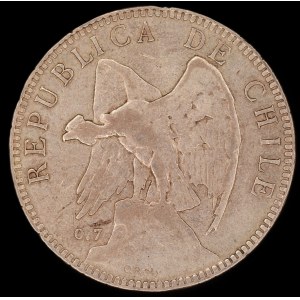Cile. 1 Peso 1903 Così Santiago