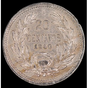 Chili. 20 Centavos 1940