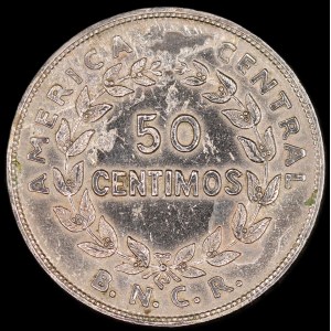 Costa Rica. 50 Centimos 1937