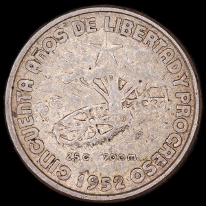 Cuba. 10 Centavos 1902-1952