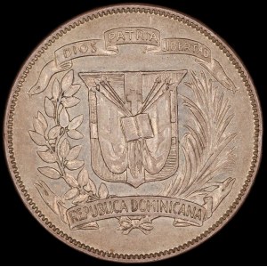 Dominikana. 1/2 Peso 1961