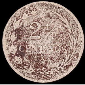 Dominican Republic. 2 1/2 Centavos 1888