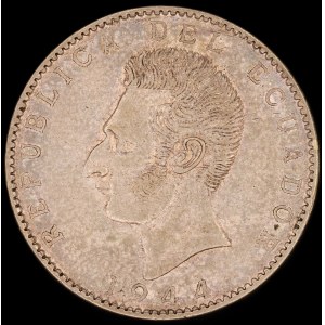 Ecuador. 2 Sucres 1944 Mo Mexico City