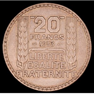 France. 20 Francs 1933