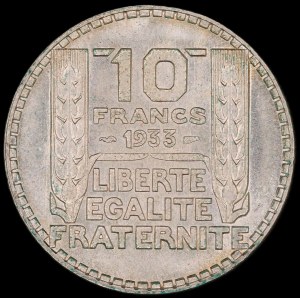 Francja. 10 franków 1933