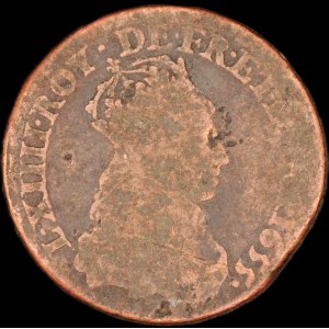 France. 1 Liard de France A Paris 1655