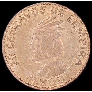 Honduras. 20 Centavos 1958