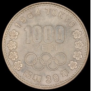 Japonia. 1000 jenów 1964 Igrzyska Olimpijskie w Tokio