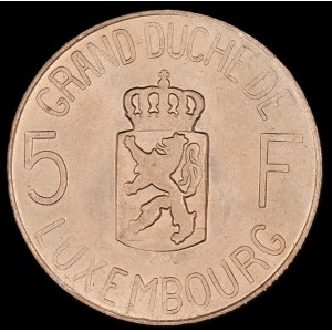 Luxembourg. 5 Francs 1962