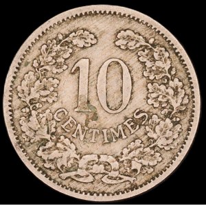 Luxembourg. 10 Centimes 1901