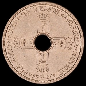 Norway. 1 Krone 1951