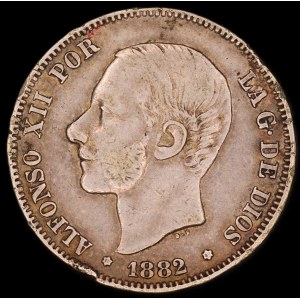 Spain. 2 Pesetas 1882
