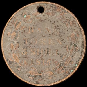 Great Britain. 3 Shillings 1815 Contemporary Counterfeit
