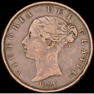 Great Britain. 1/2 Penny 1854